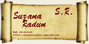 Suzana Radun vizit kartica